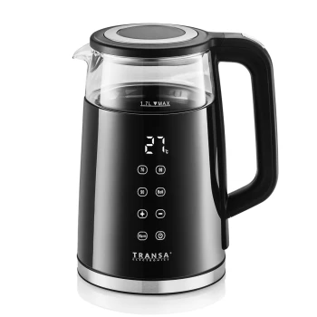 Czajnik elektryczny MultiTouch Black 1,7 l LCD Transa Electronics®