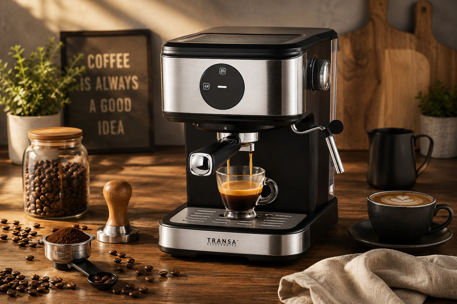 Ekspres ciśnieniowy Baristoline 20 bar Transa Electronics