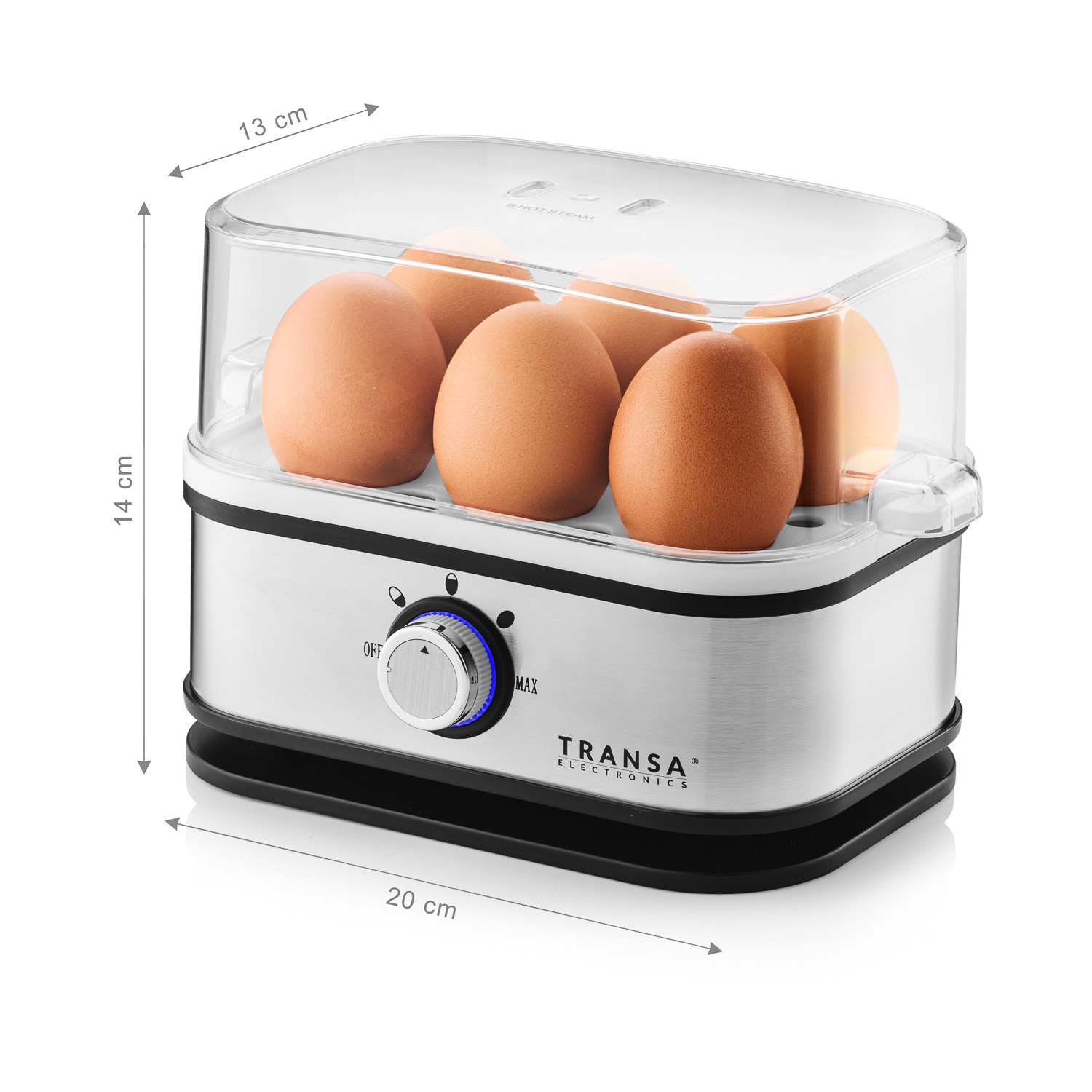 Jajowar EggCooker 210W na 6 jaj Transa Electronics